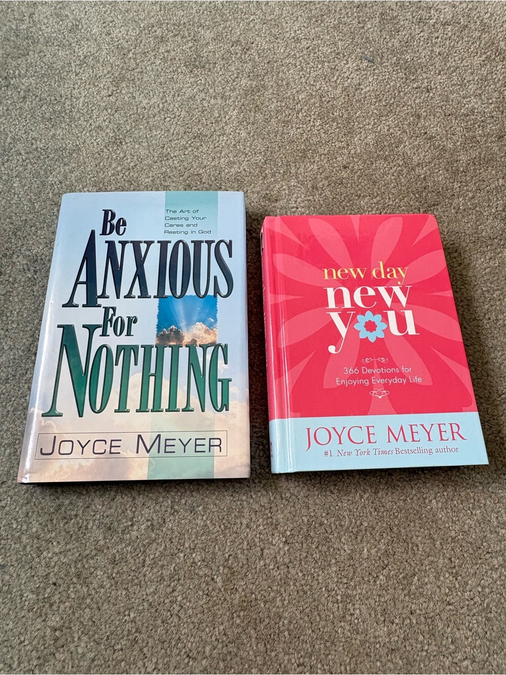 Joyce Meyer Hardback Books New Day New You And Be Anxious For Nothing